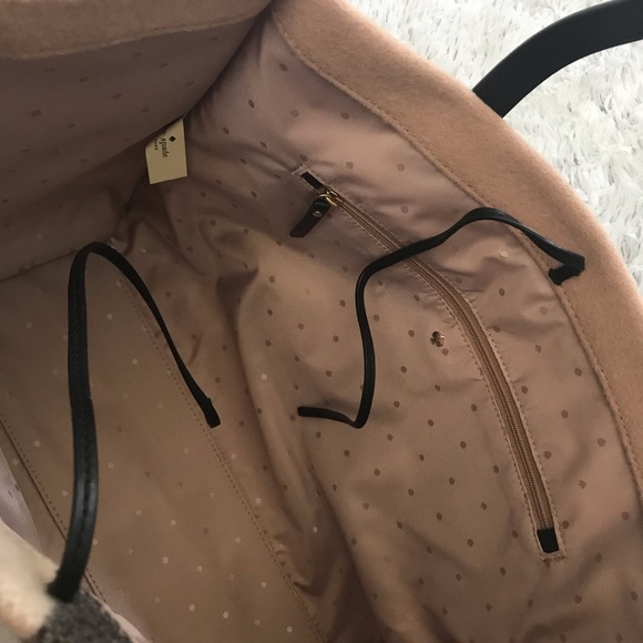 🎉HOST PIC🥳KATE SPADE Brown Wool Washington Purse - Picture 6 of 6